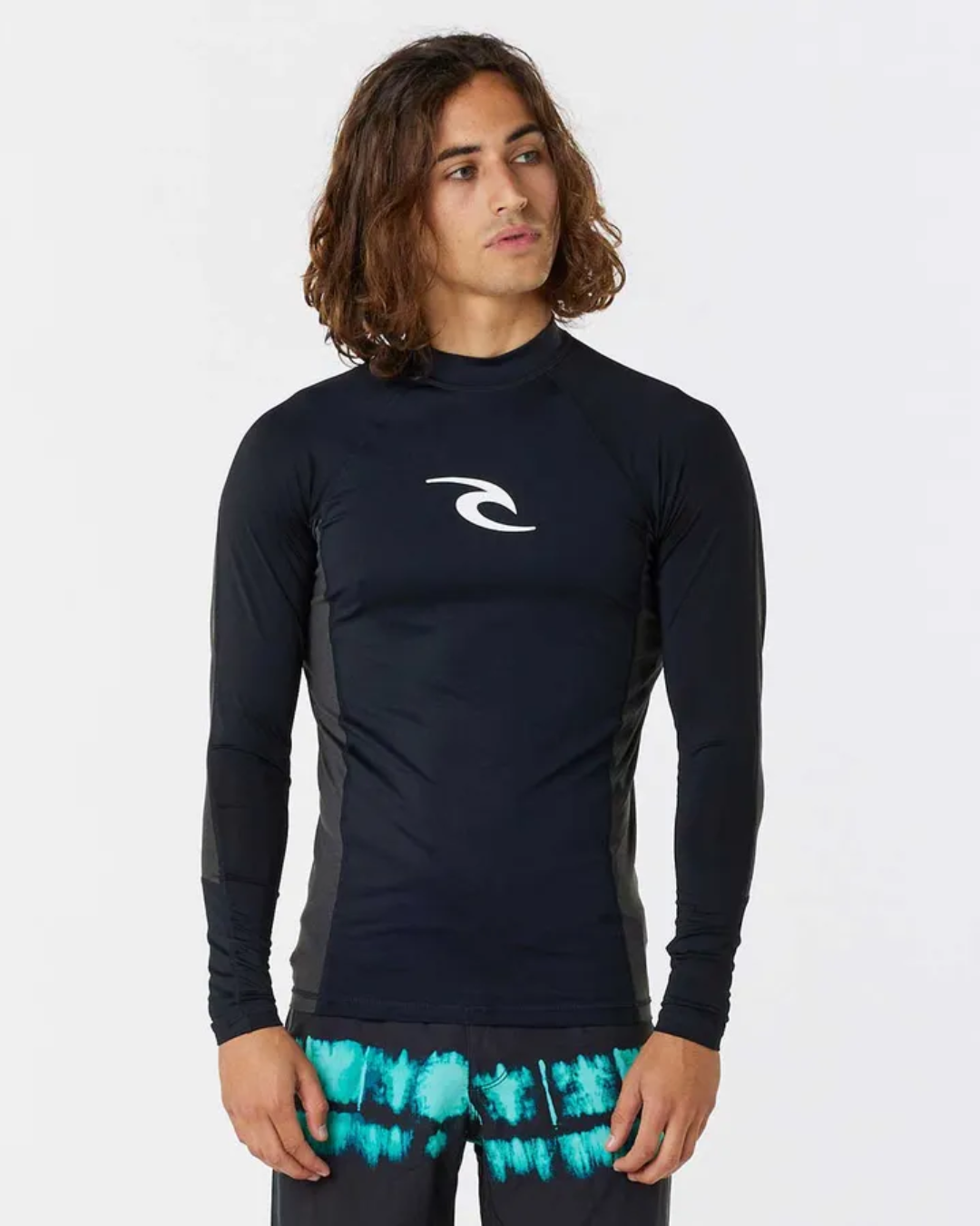 RIP CURL Waves UV Long Sleeve Rash Guard LONG SLEEVE TEE Rip Curl S Black