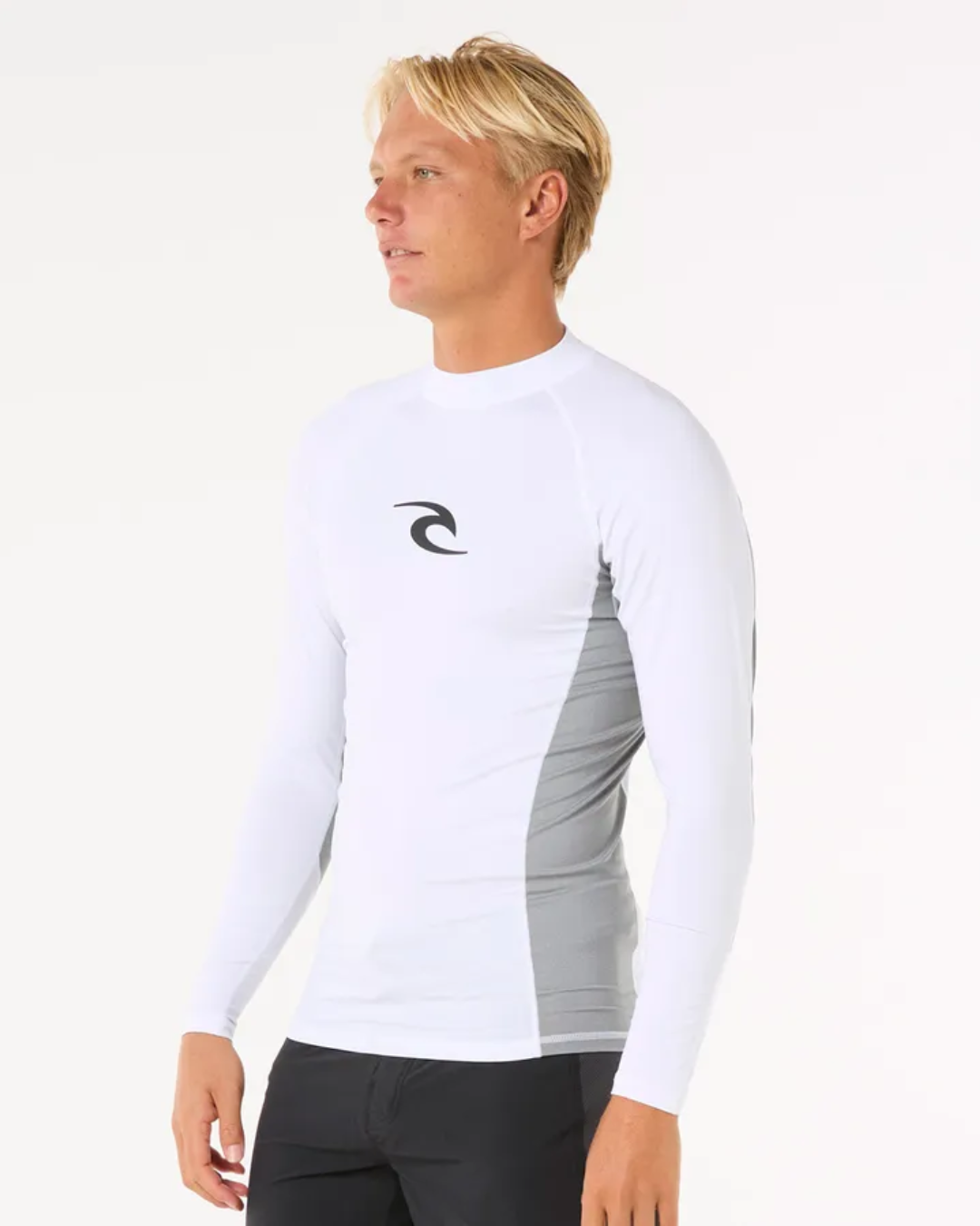 RIP CURL Waves UV Long Sleeve Rash Guard LONG SLEEVE TEE Rip Curl M White