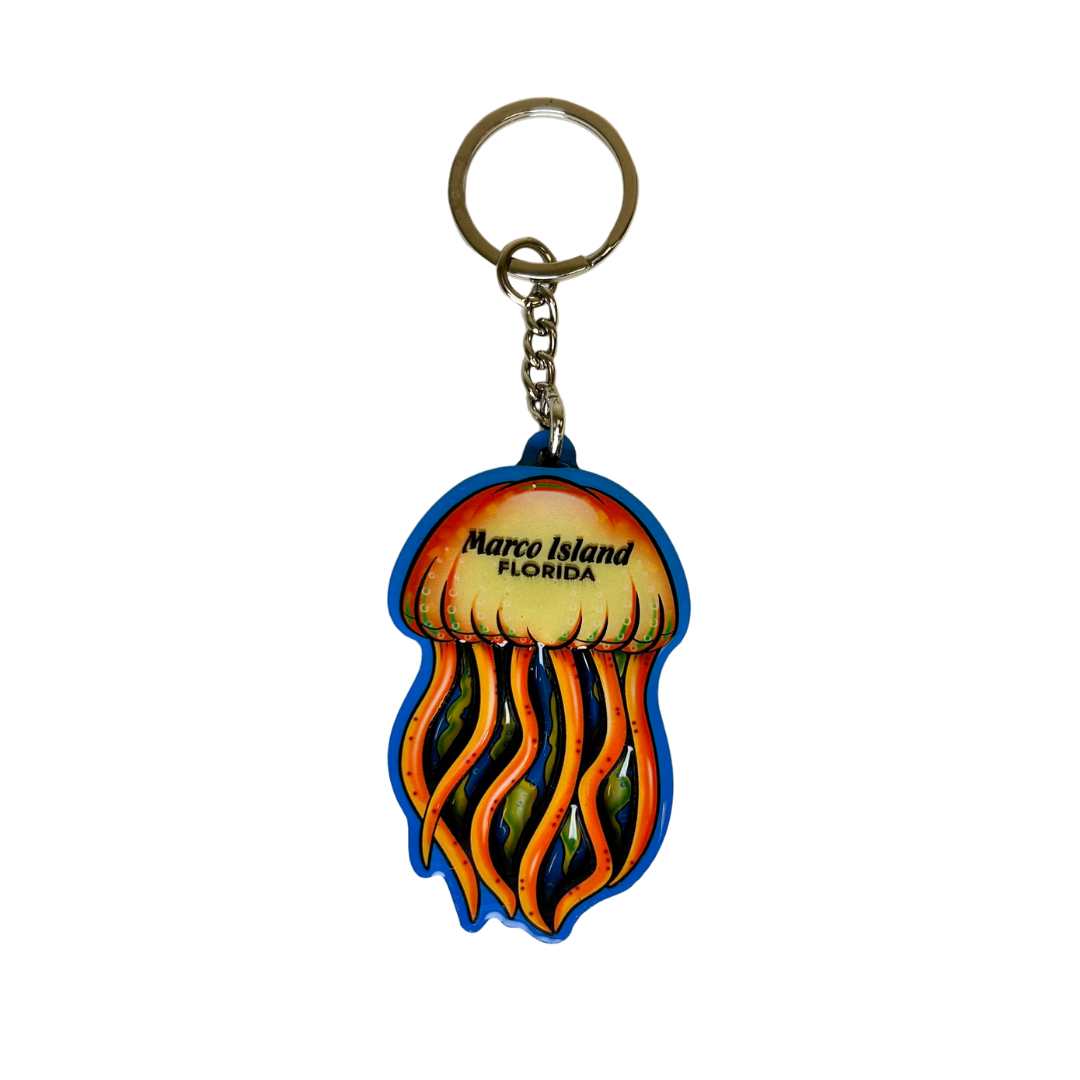 Marco Island Jellyfish2.5" Keychain