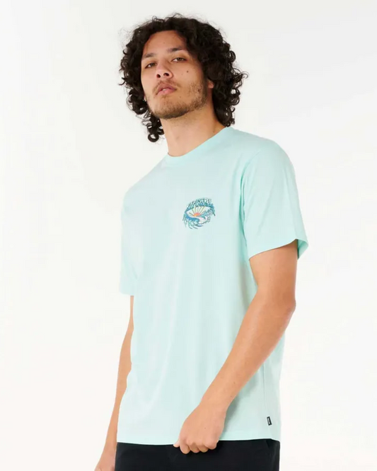 Rip Curl Hazed & Tubed Relaxed Tee T-SHIRT Rip Curl M Light Aqua