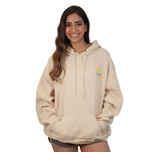 Miami Beach Kind People Hoodie Women Oyster Style 252