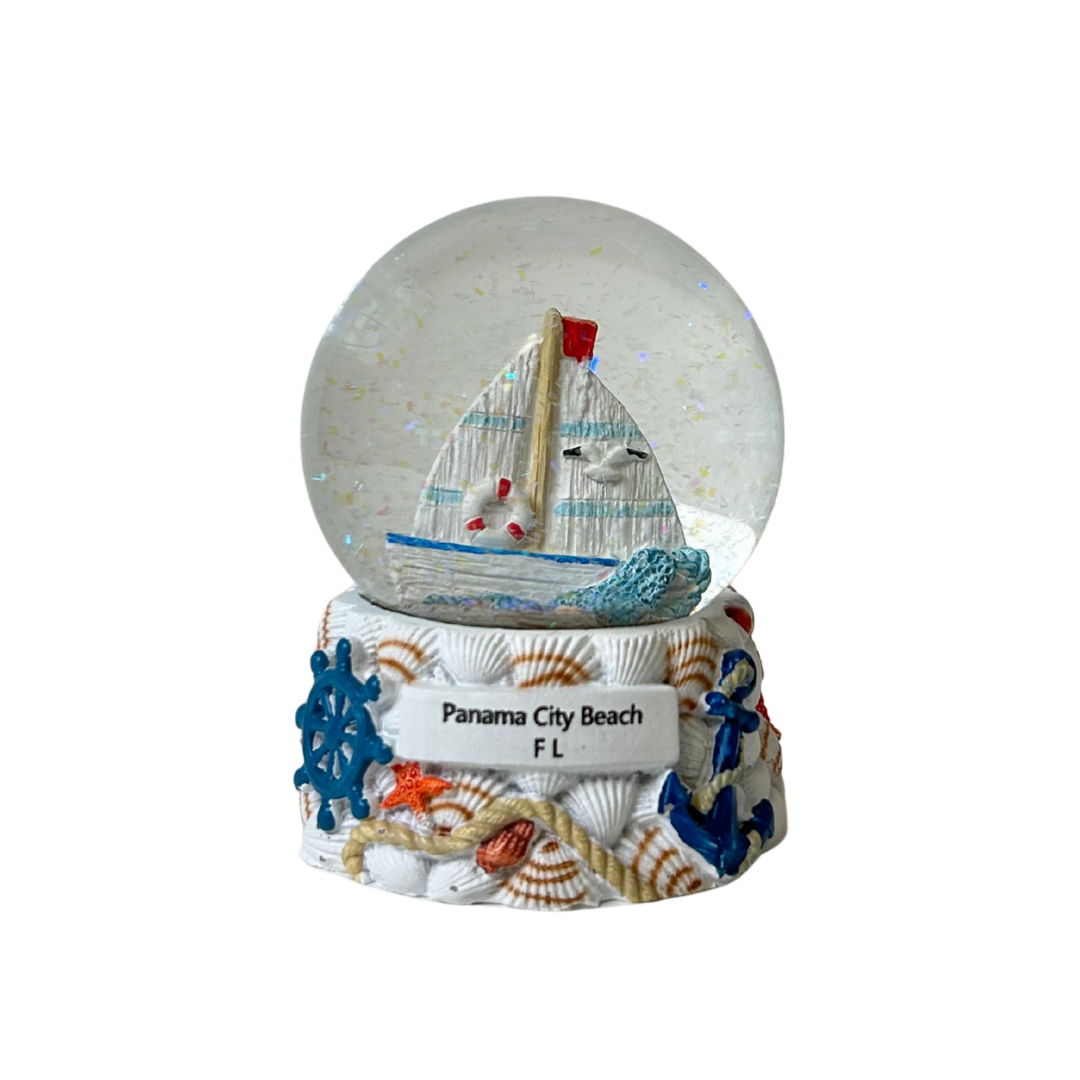Panama City Beach Yacht Water Globes Souvenir souvenirs alvinsisland.com