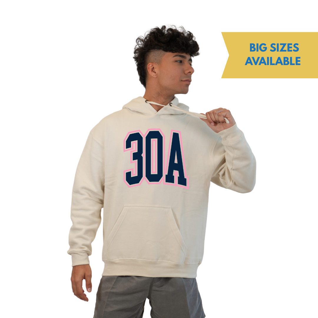 30A Map, Florida Panhandle Design Hoodie Men Style 252 HOODIES alvinsisland.com Oatmeal S