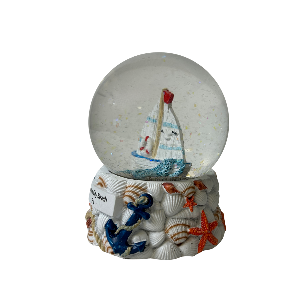 Panama City Beach Yacht Water Globes Souvenir souvenirs alvinsisland.com