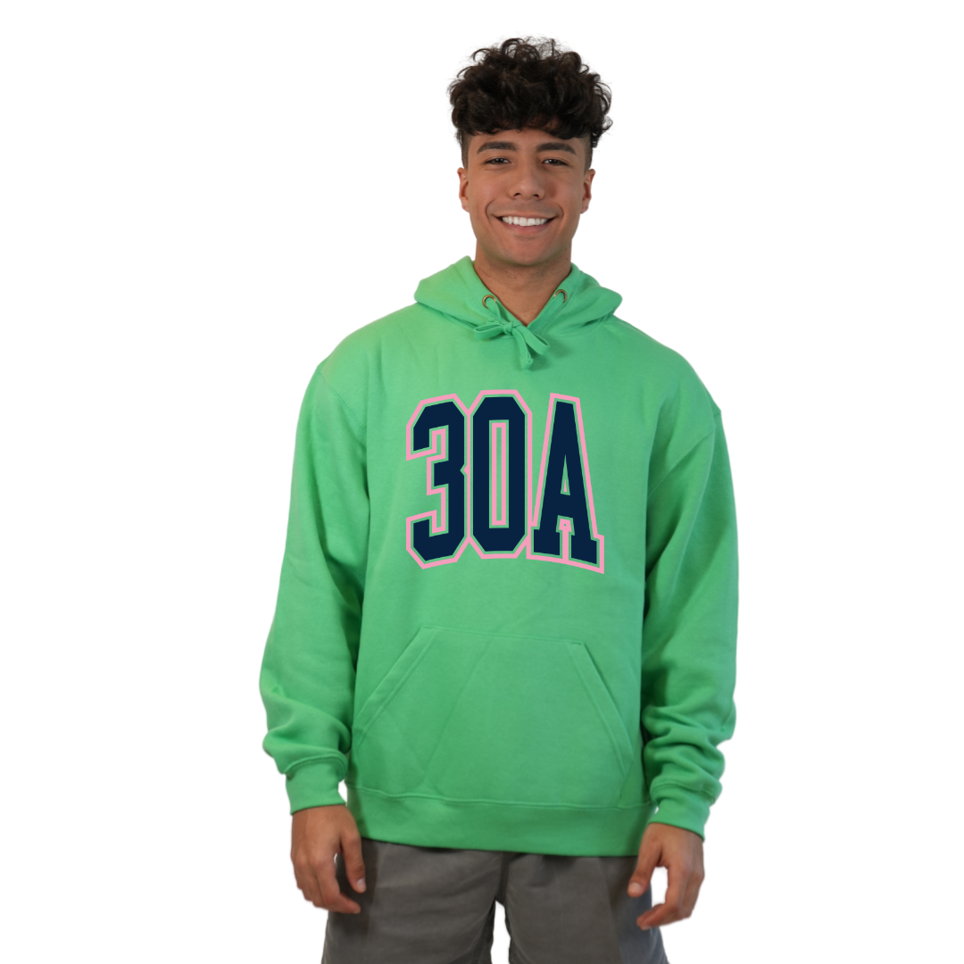 30A Map, Florida Panhandle Design Hoodie Men Style 252 HOODIES alvinsisland.com Shamrock S