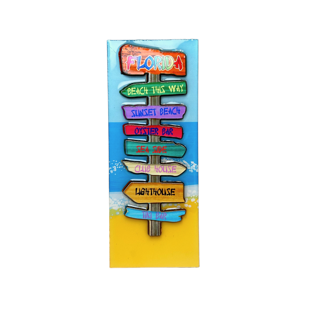 Marco Island Florida Signs Colorfull Magnet souvenirs alvinsisland.com
