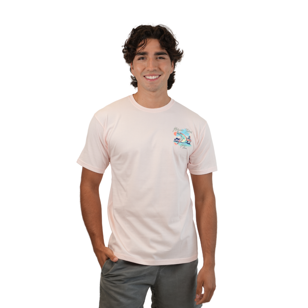 Marco Island Turtle Combed/Cotton Unisex Ice Pink T-Shirt Style Cc1000