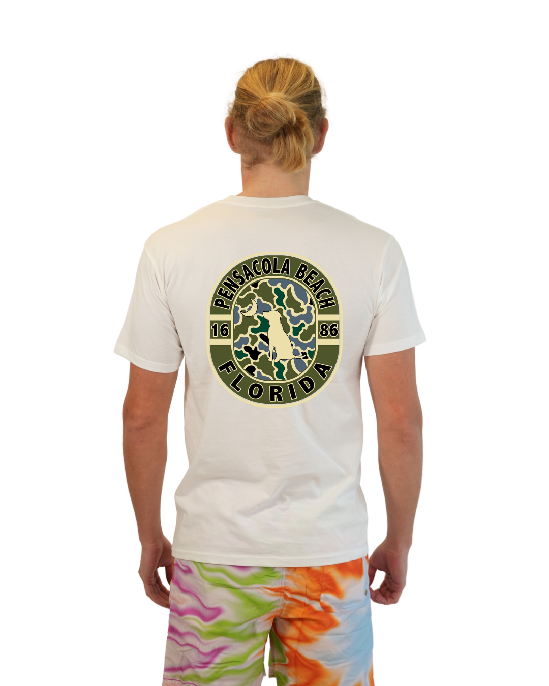 Pensacola Beach Dog 1984 T-Shirt Camouflage Edition