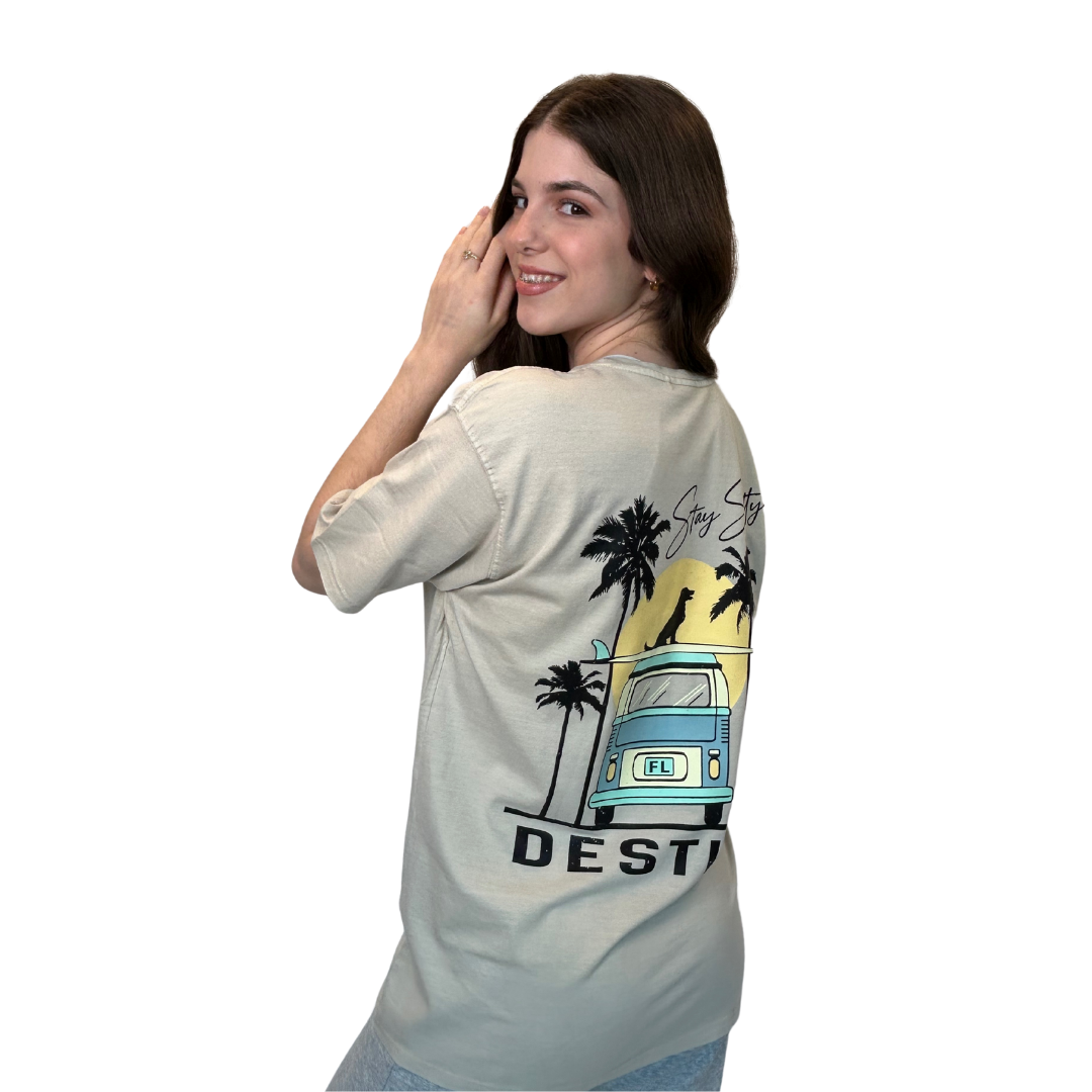 Destin Fl, Stay Salty Design T-Shirt Style Gd001