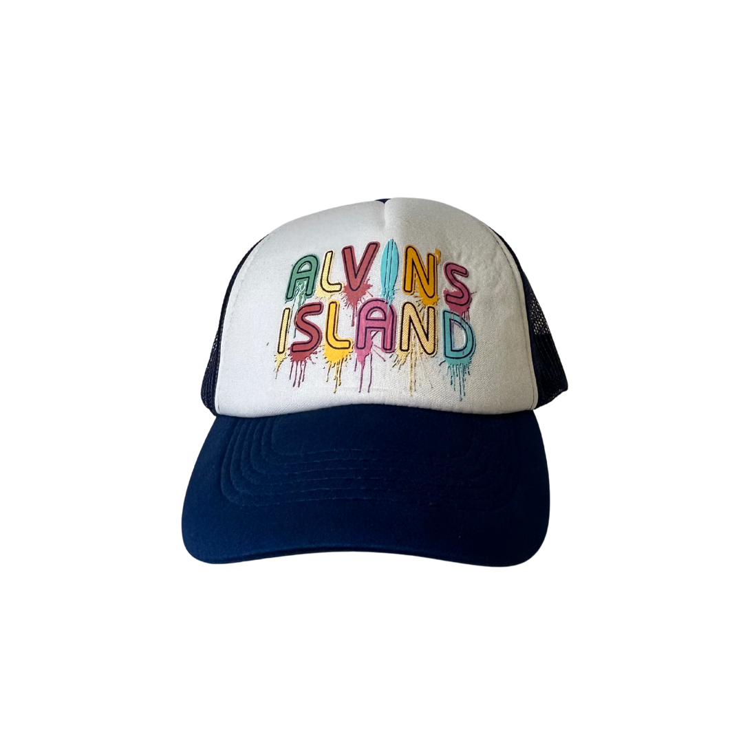 Alvins Island Mesh Trucker Cap Navy Adjustable Style HN01 ACCESORIES alvinsisland.com