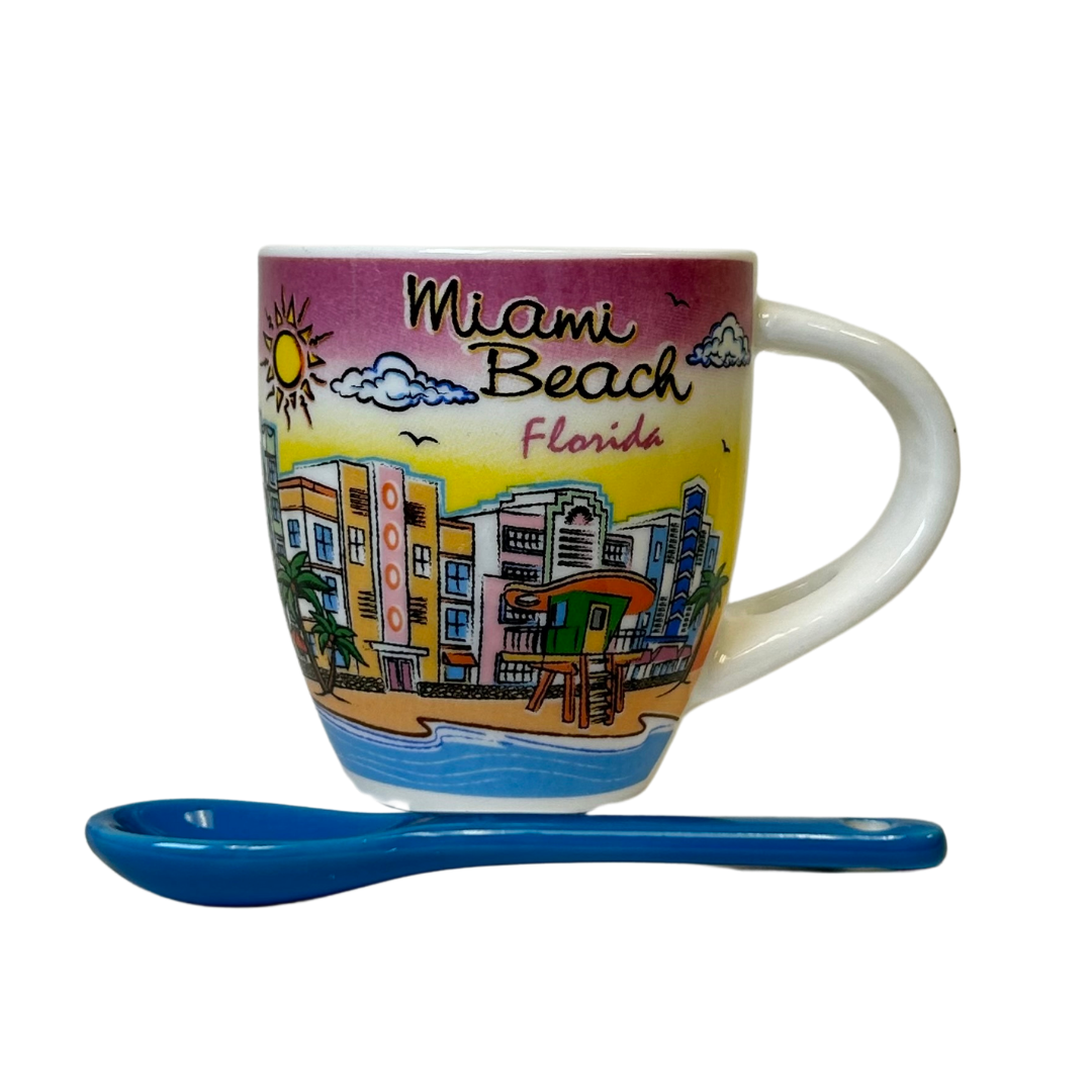 Miami Espresso Mug With Spoon ACCESORIES alvinsisland.com