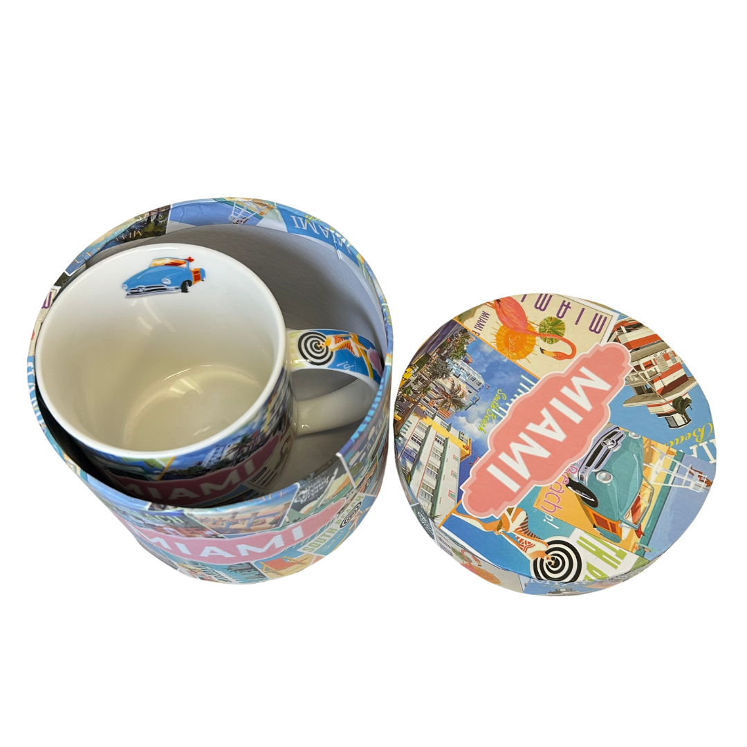 Miami Porcelain Mug In Round Box ACCESORIES alvinsisland.com