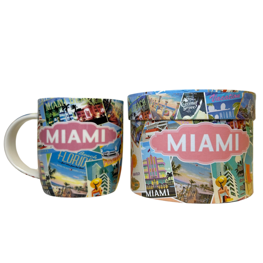 Miami Porcelain Mug In Round Box ACCESORIES alvinsisland.com