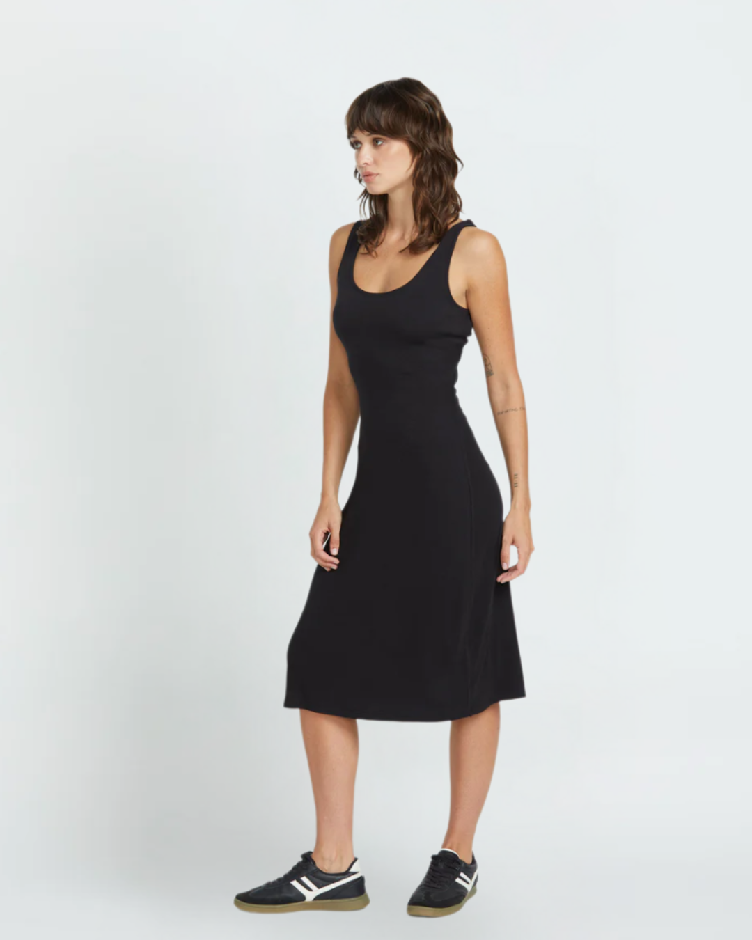 Volcom Women's Rizzled Midi Dress Dress Volcom Black S