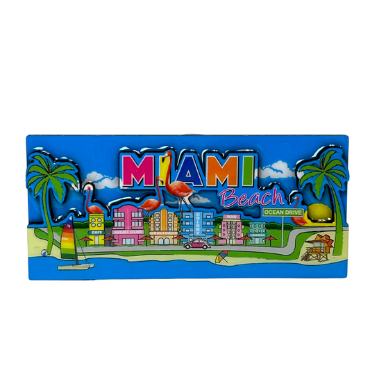 Miami Beach Citi Magnets Poly/Wood