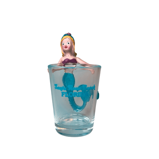 Santa Rosa Beach, Fl Mermaid Shot Glass souvenirs alvinsisland.com