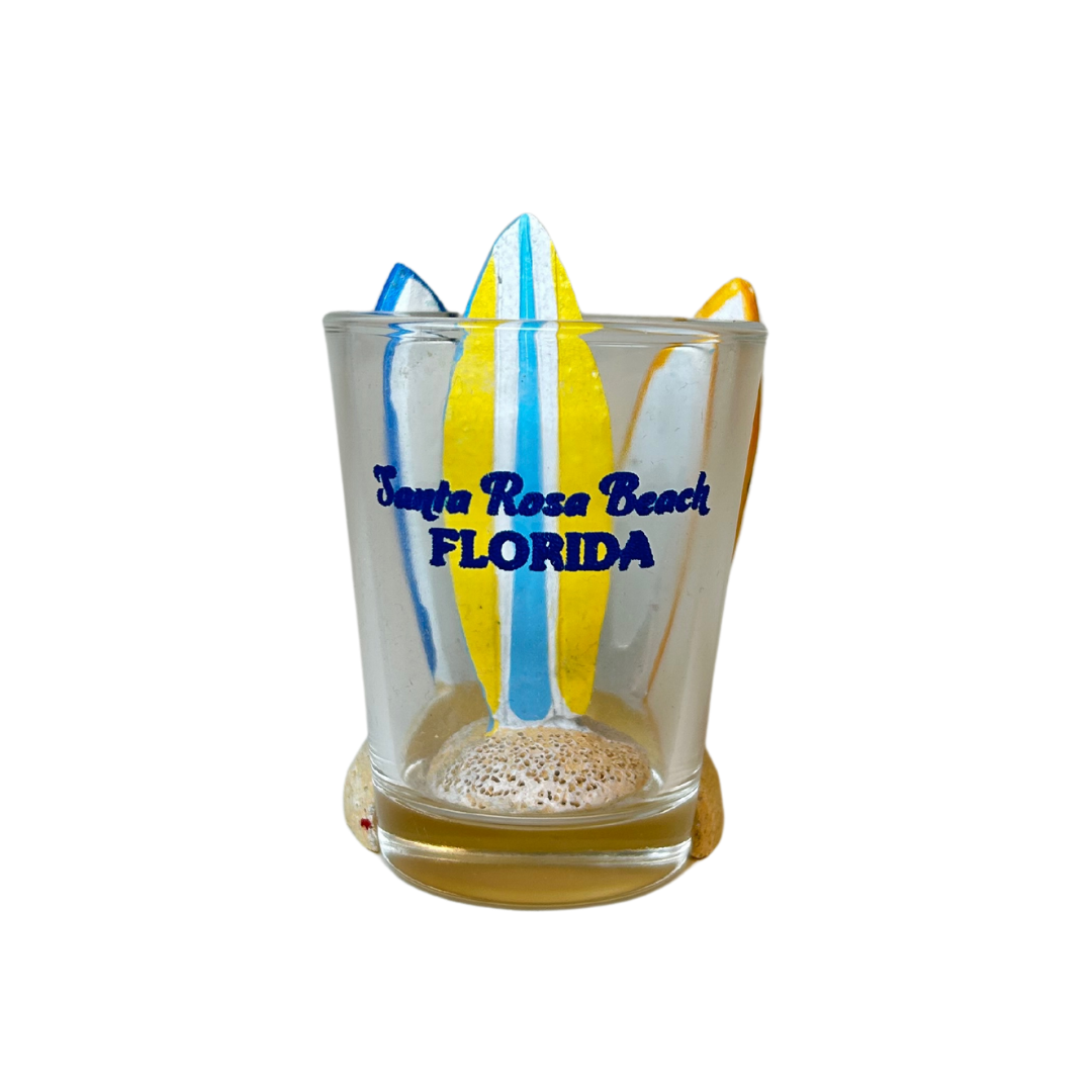 Santa Rosa Beach, Fl Surfboard Shot Glass souvenirs alvinsisland.com