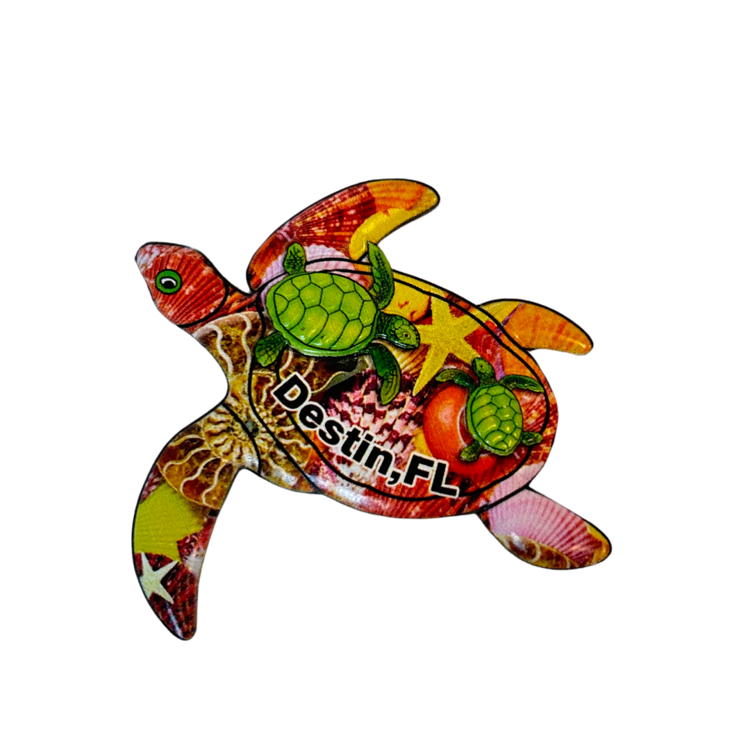 Destin Turtle Magnetic Ceramic souvenirs alvinsisland.com