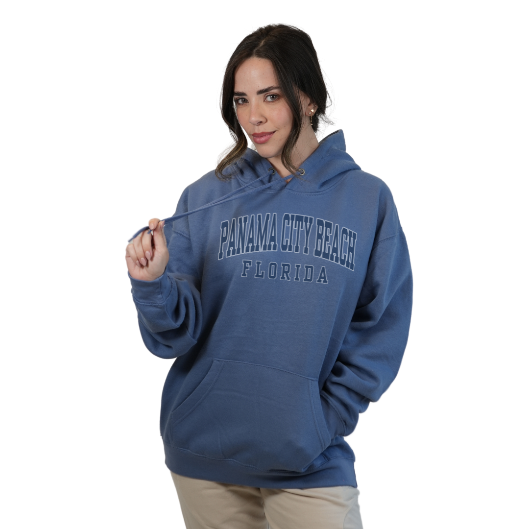 Panama City Beach Pullover Hoodie Women with Big Front Letters Design Style 252