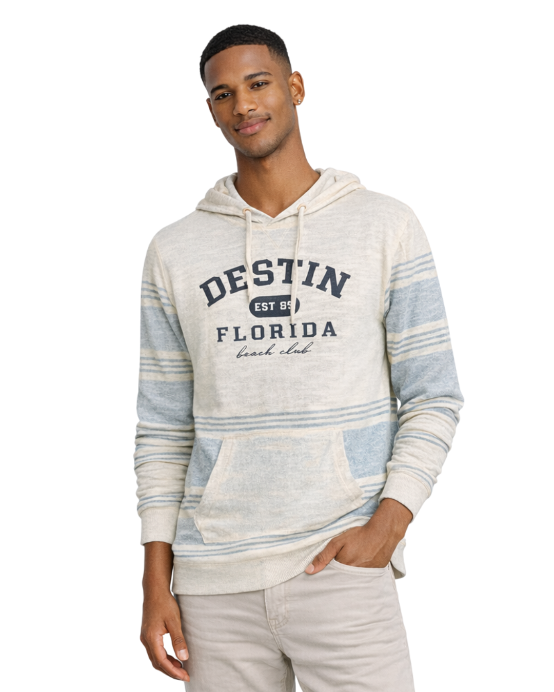 Destin, Fl Printed City Name Hoodie Style AI13088 HOODIES alvinsisland.com Ice Blue S