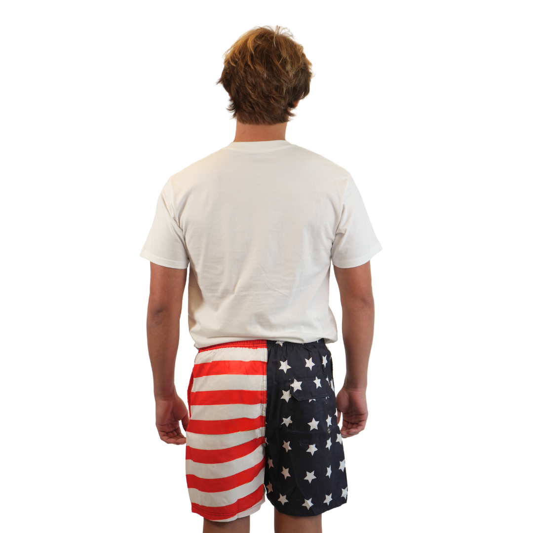 Mens Swim Trunks United States Flag Style Sm-004 SHORT alvinsisland.com
