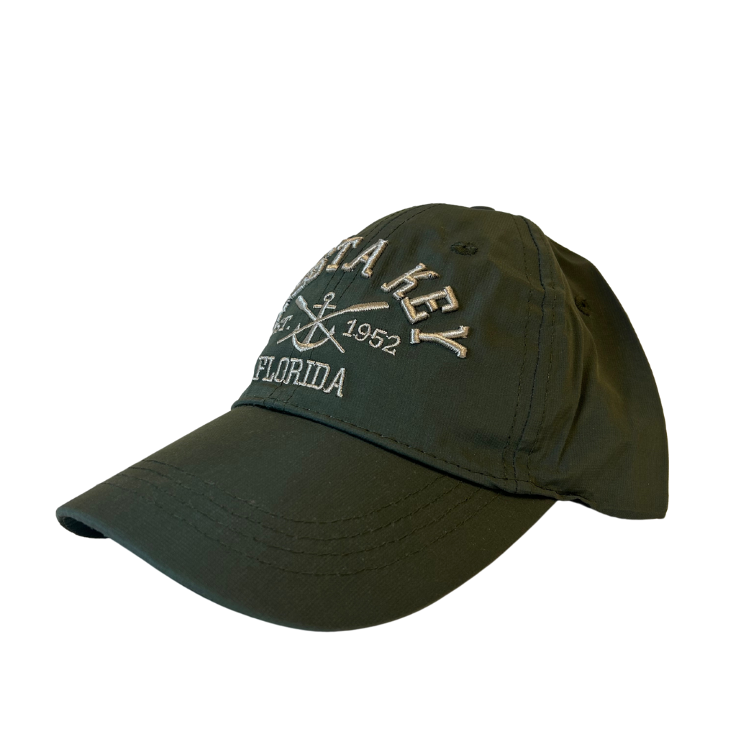 Siesta Key Fl Cap Adjustable Style CHB3157 CAP alvinsisland.com Olive Green