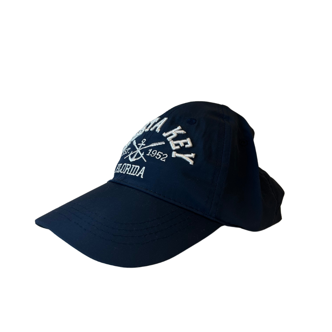 Siesta Key Fl Cap Adjustable Style CHB3157 CAP alvinsisland.com Navy