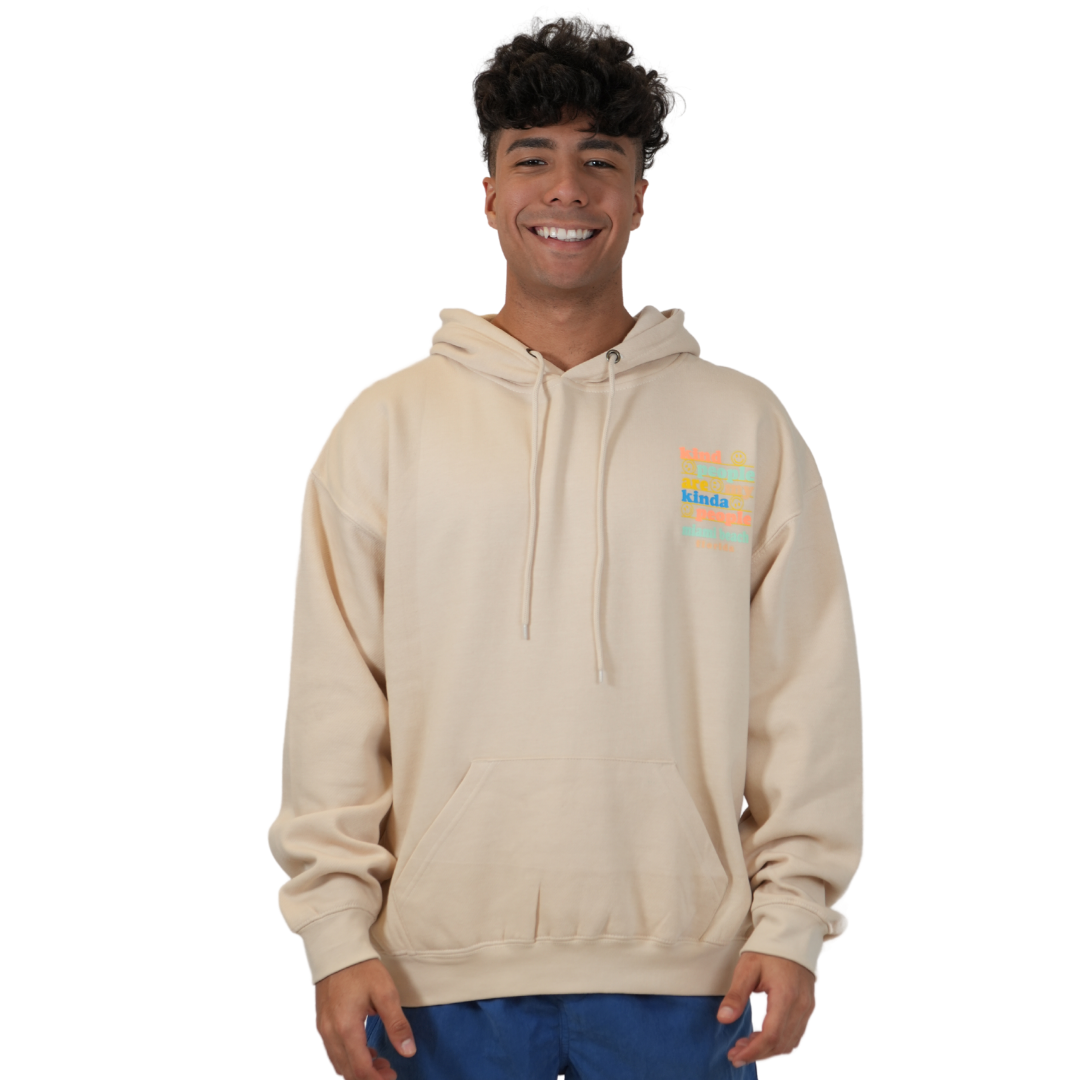 Miami Beach Kind People Hoodie Unisex Oyster Style 252