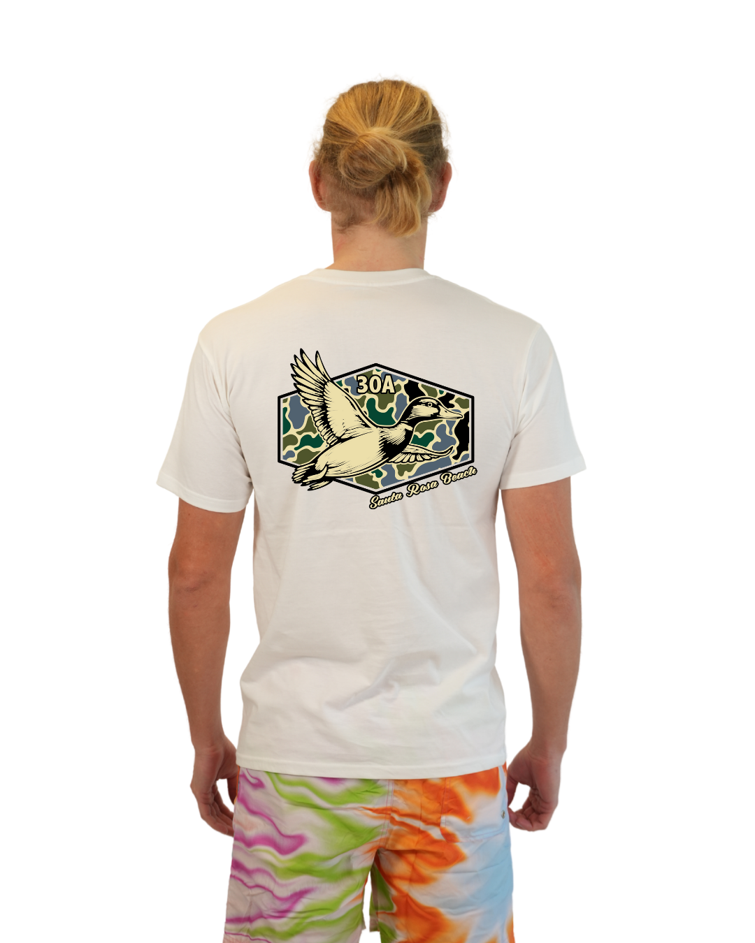 Santa Rosa Beach Duck Men T-Shirt Camouflage Edition