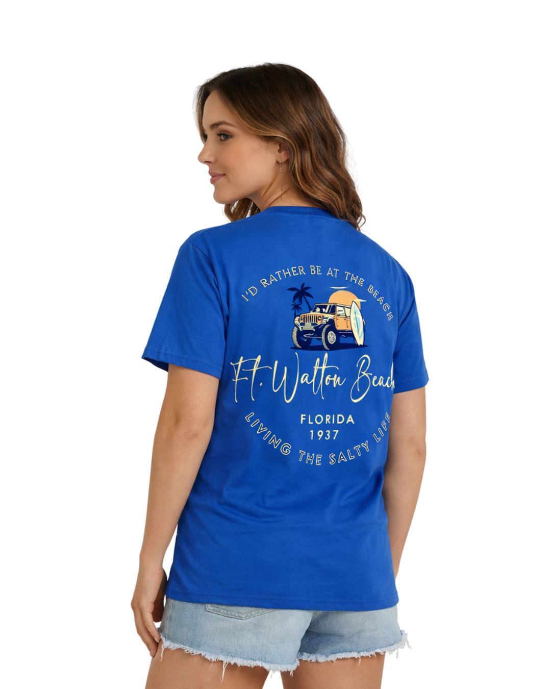 Ft. Walton Beach Livin The Salty Life Design Women’s T-Shirt T-SHIRT alvinsisland.com