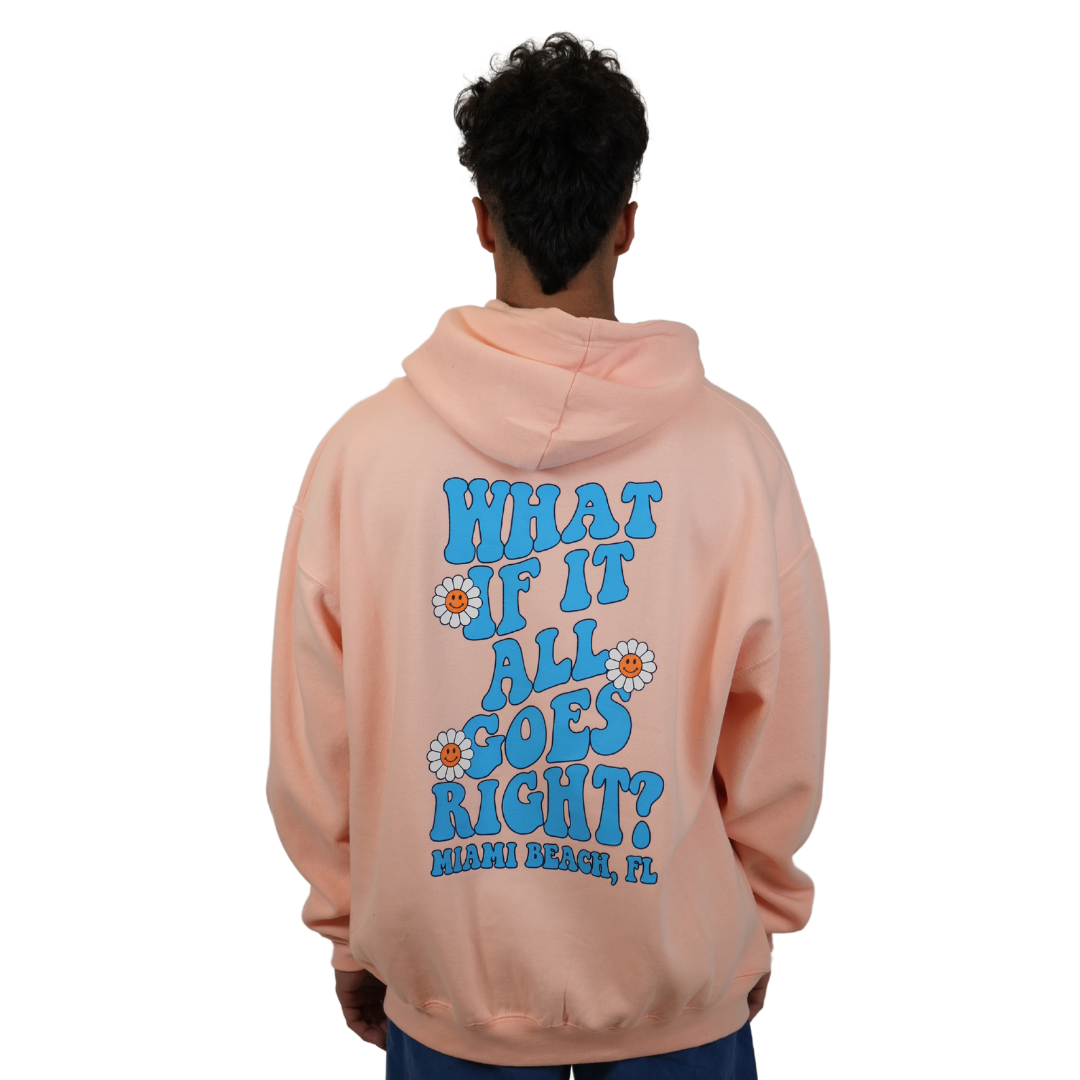 Miami Beach What if.. Pullover Hoodie Unisex Apricot Style 252