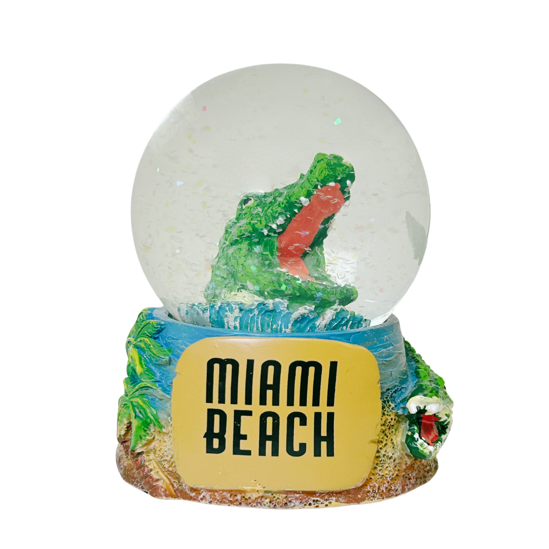 Miami Alligator Water Globes Souvenir souvenirs alvinsisland.com