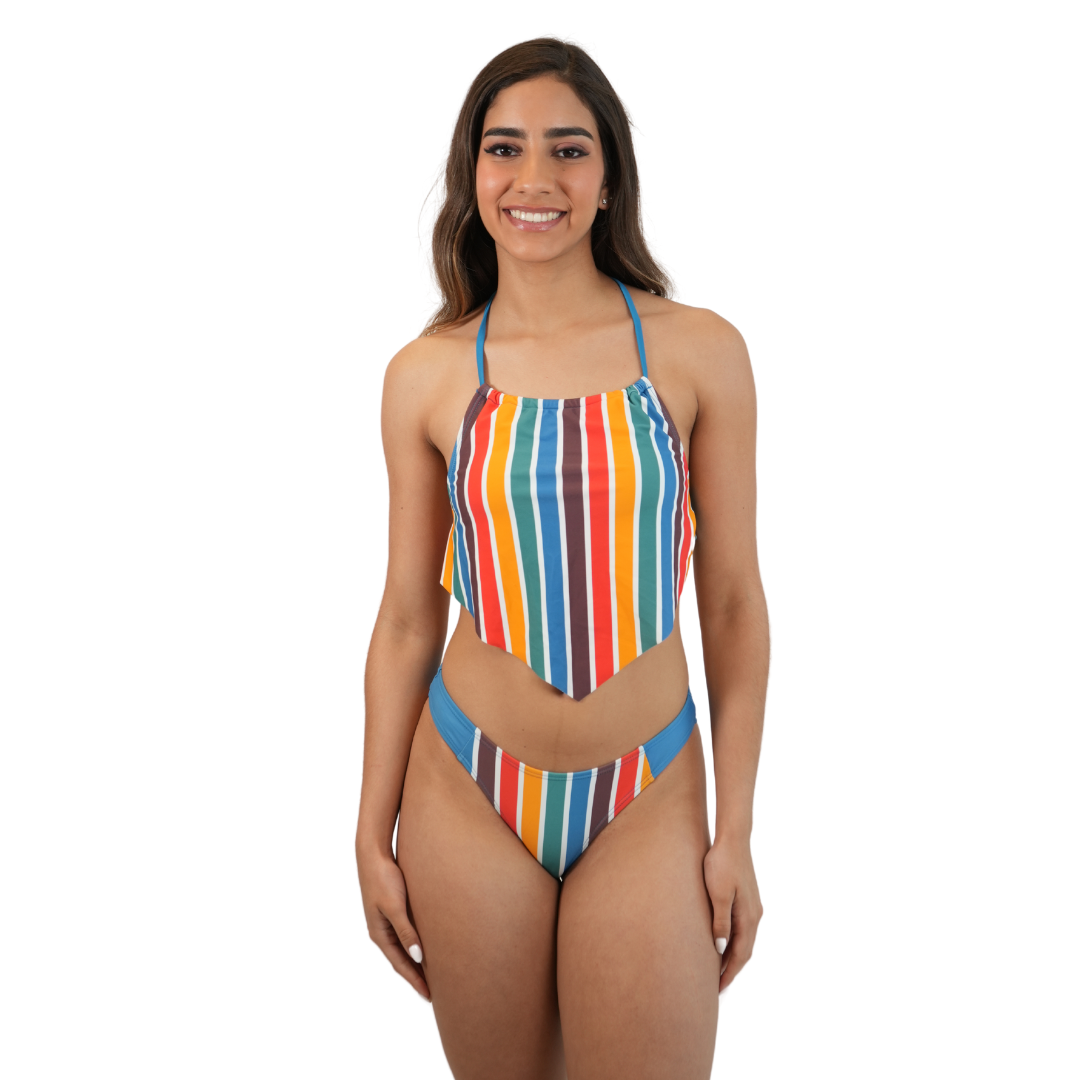 Set of V Bottom and Handkerchied Top Color Island Cruise - Style 752-8500|752-1505