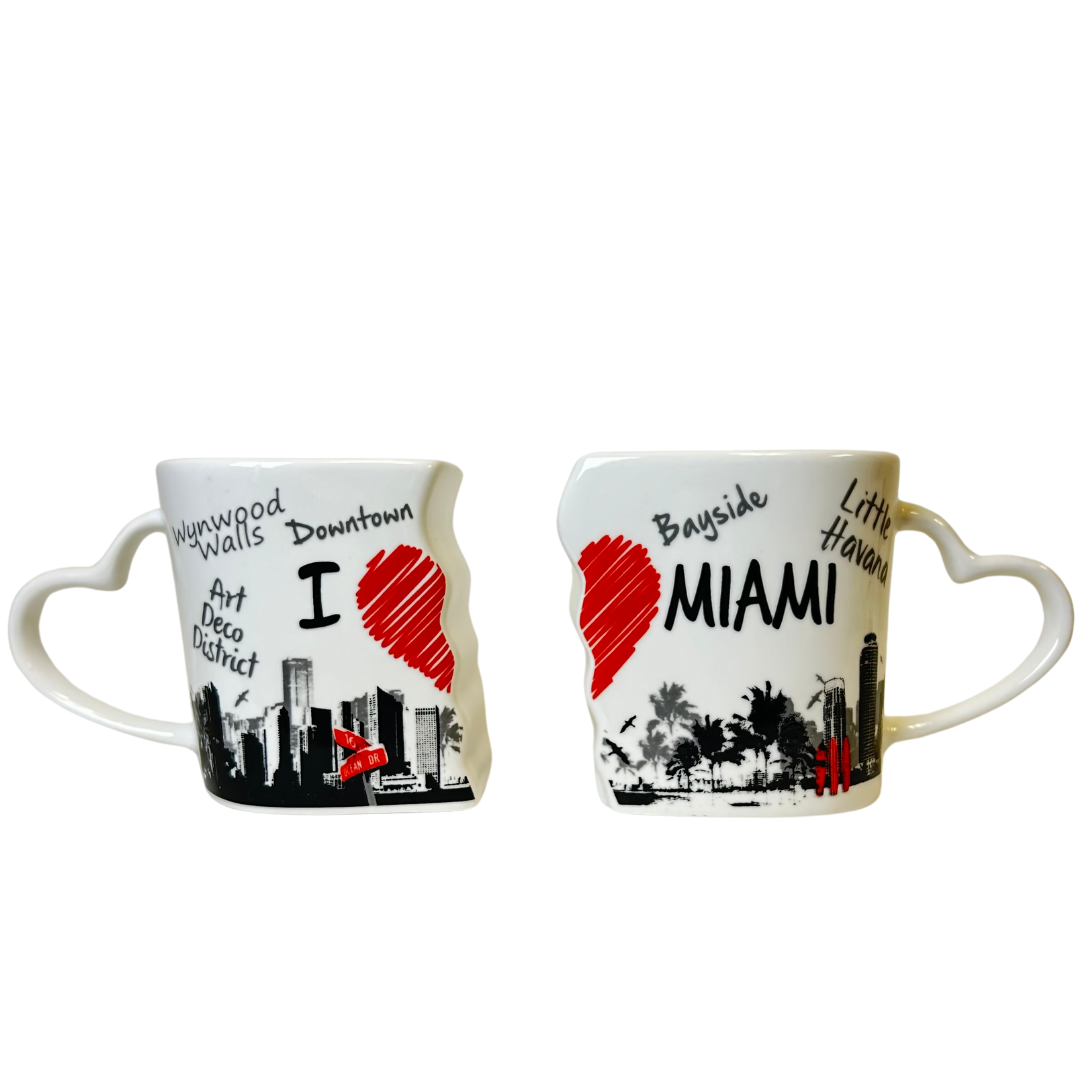 Set Miami Puzzle Mug 2 Pieces souvenirs alvinsisland.com