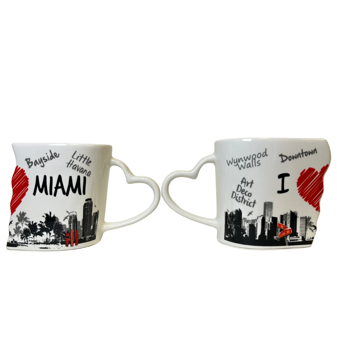 Set Miami Puzzle Mug 2 Pieces souvenirs alvinsisland.com