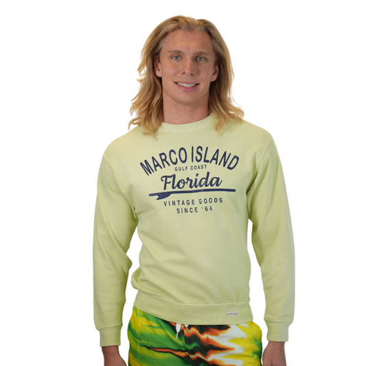 Marco Island Gulf Coast Crewneck Celadon Unisex Sweatshirt Style Gd05