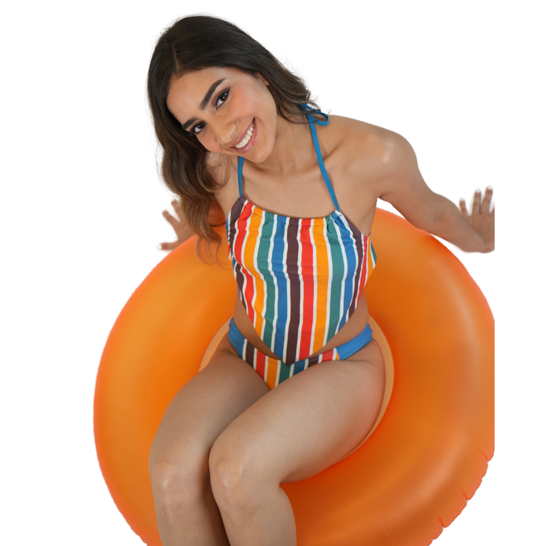 Set of V Bottom and Handkerchied Top Color Island Cruise - Style 752-8500|752-1505