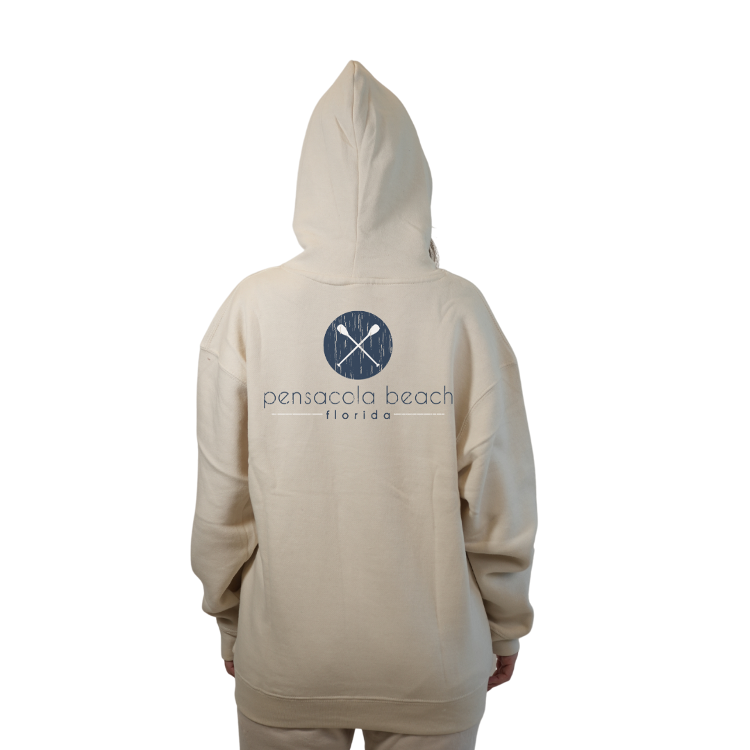 Pensacola Beach front Paddles pocket design and back big Paddles Design Pullover Hoodie Women Style 252 HOODIES alvinsisland.com
