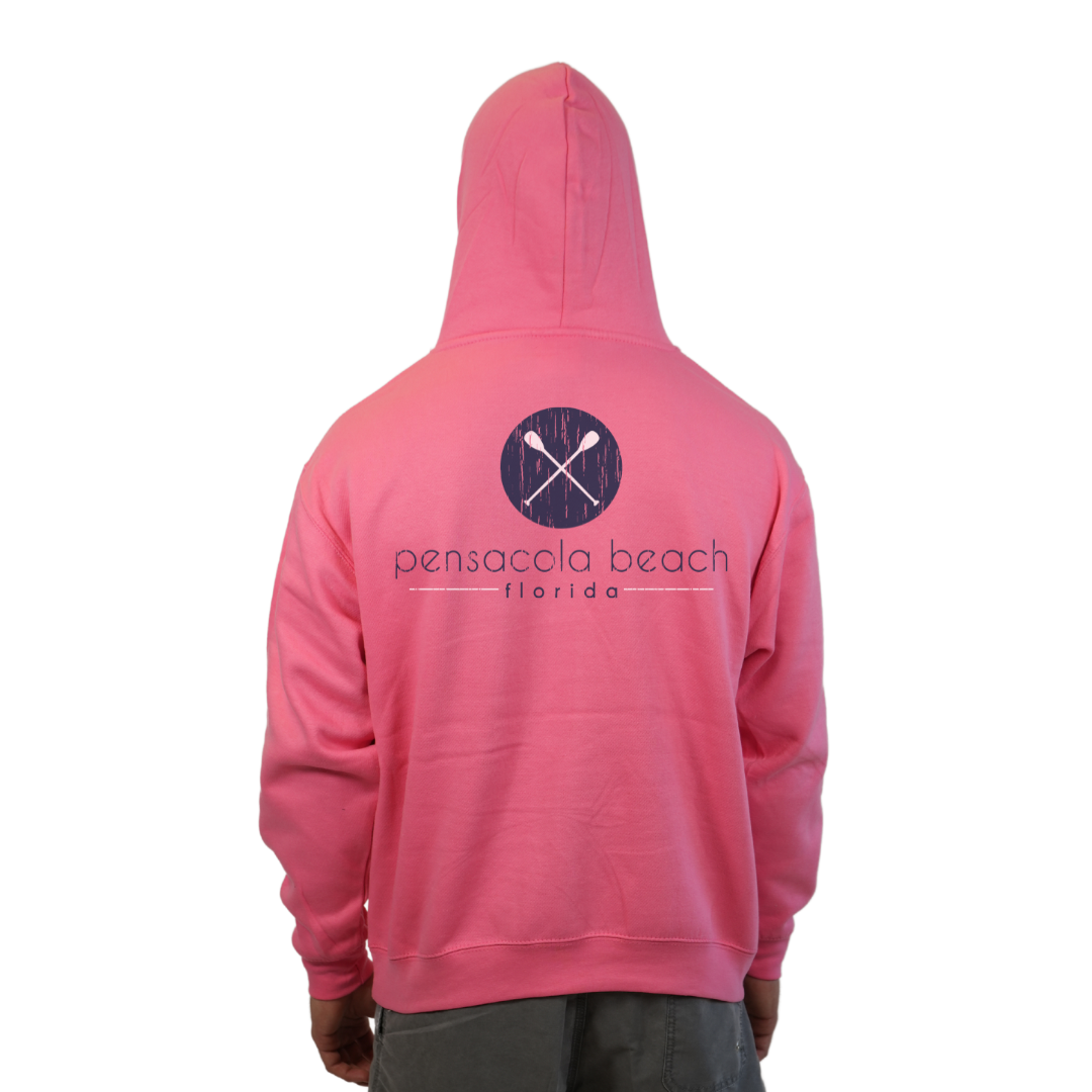 Pensacola Beach front Paddles pocket design and back big Paddles Design Pullover Hoodie Men Style 252