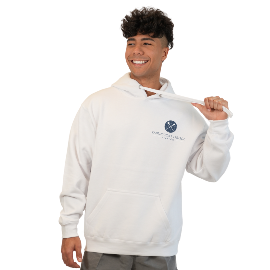 Pensacola Beach front Paddles pocket design and back big Paddles Design Pullover Hoodie Men Style 252