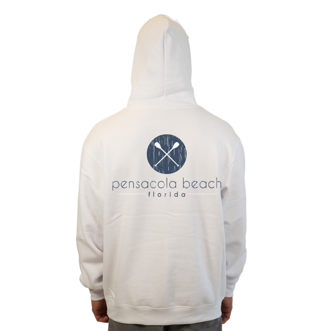 Pensacola Beach front Paddles pocket design and back big Paddles Design Pullover Hoodie Men Style 252