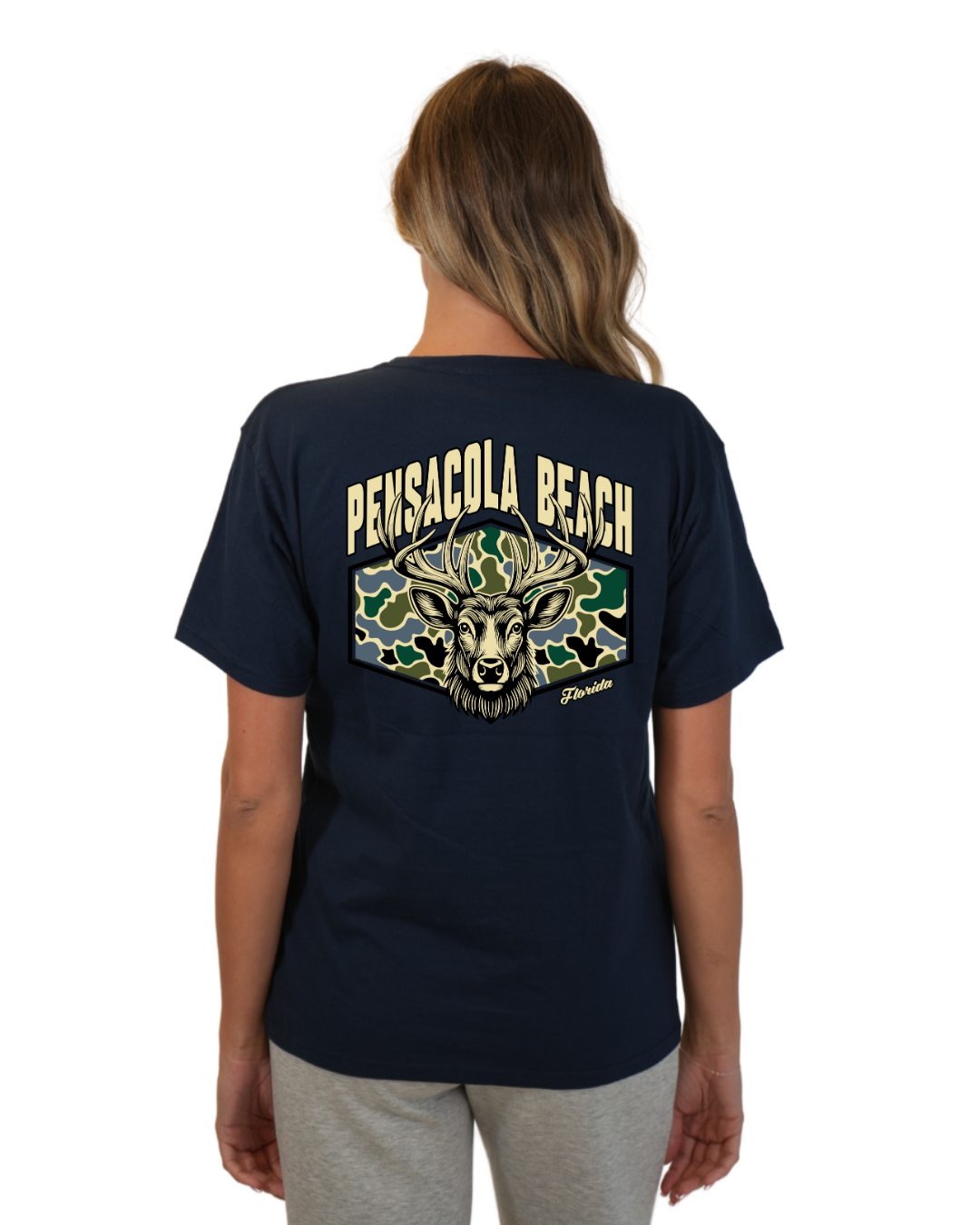 Destin Deer Women T-Shirt – Camouflage Edition