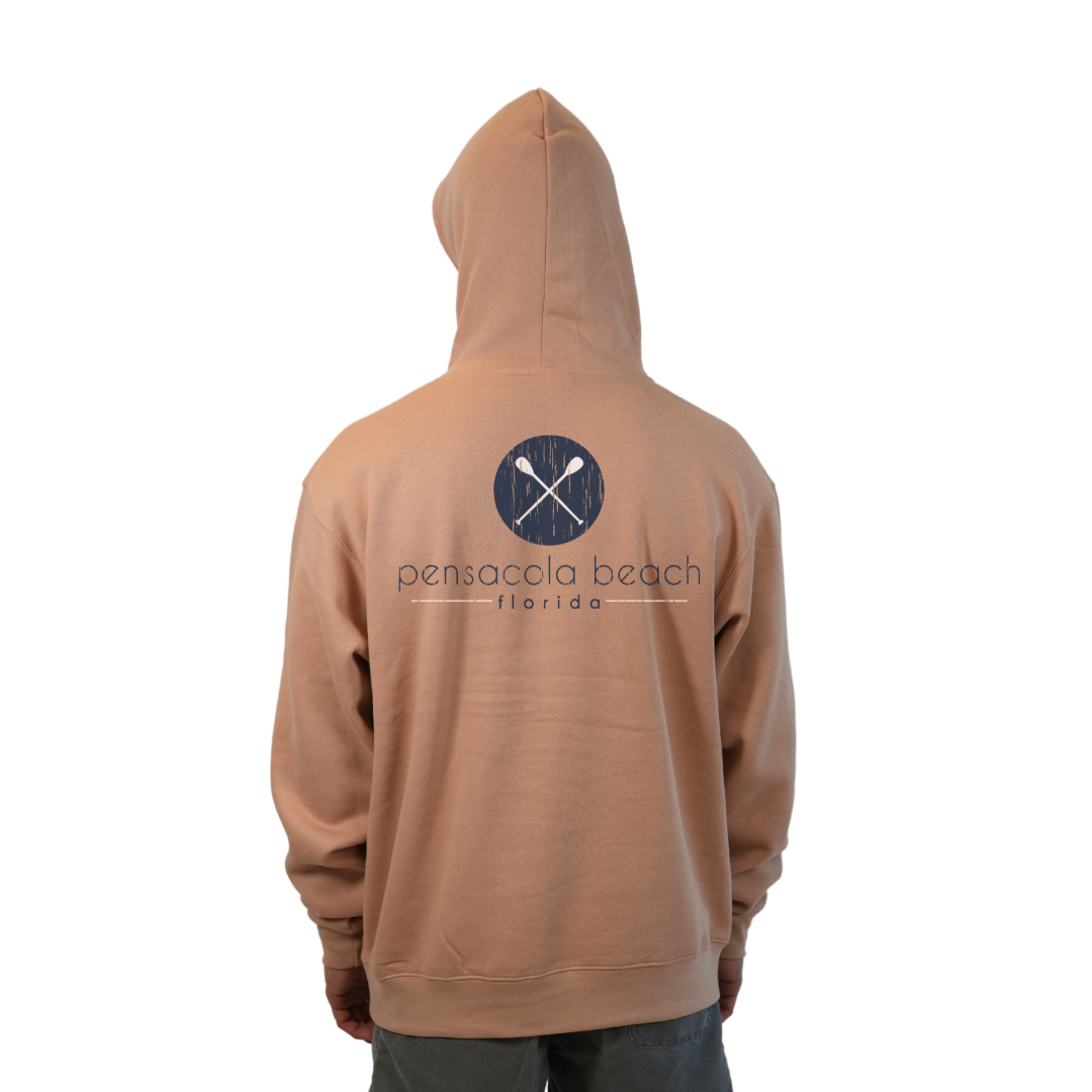 Pensacola Beach front Paddles pocket design and back big Paddles Design Pullover Hoodie Men Style 252