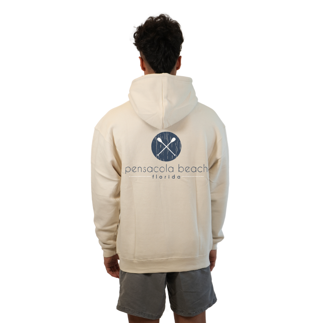 Pensacola Beach front Paddles pocket design and back big Paddles Design Pullover Hoodie Men Style 252