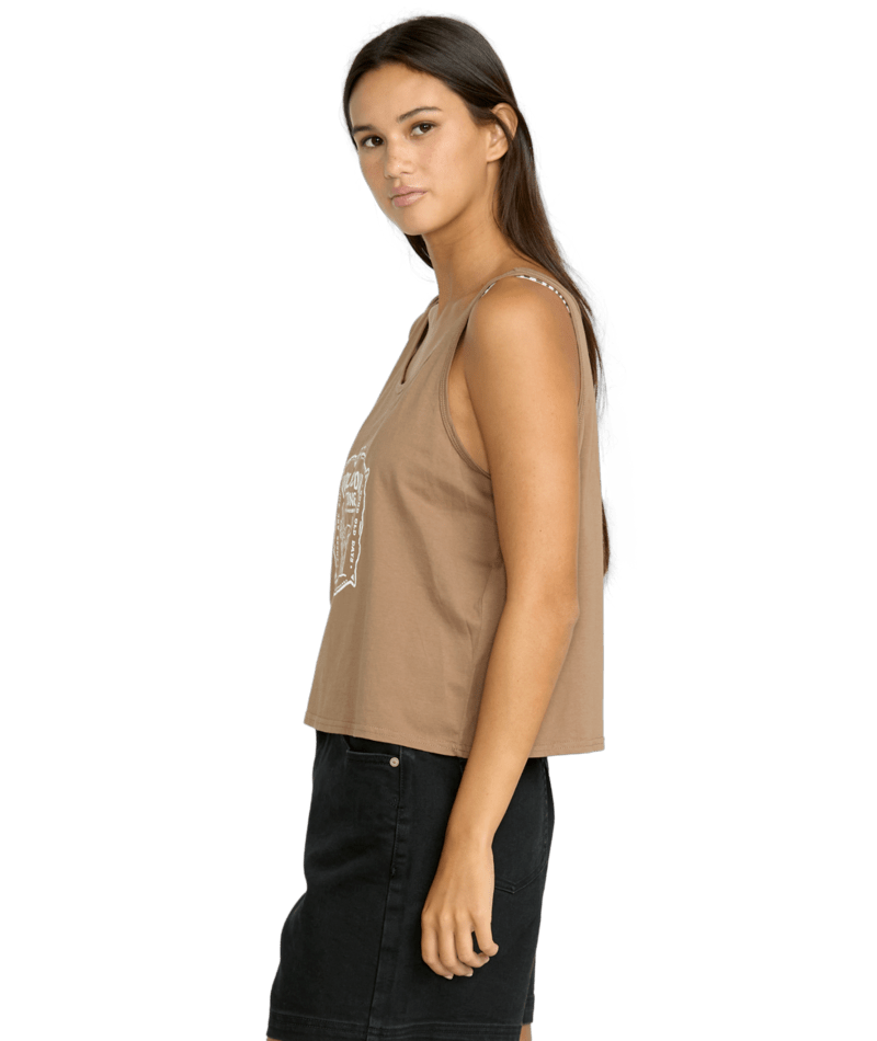 Volcom Womens Tank Top To The Bank Womens Tank Tops Volcom