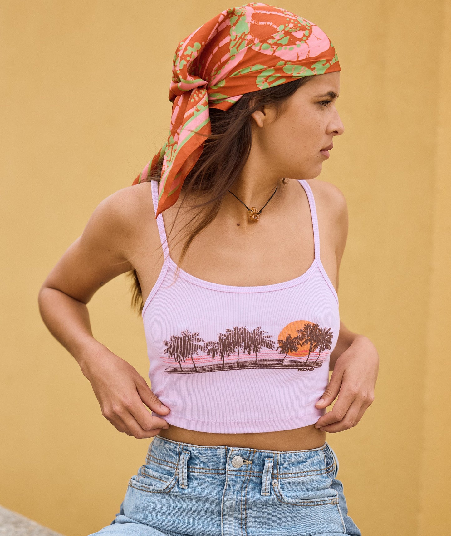 Roxy Palm Stripe Tank TANK TOP Roxy