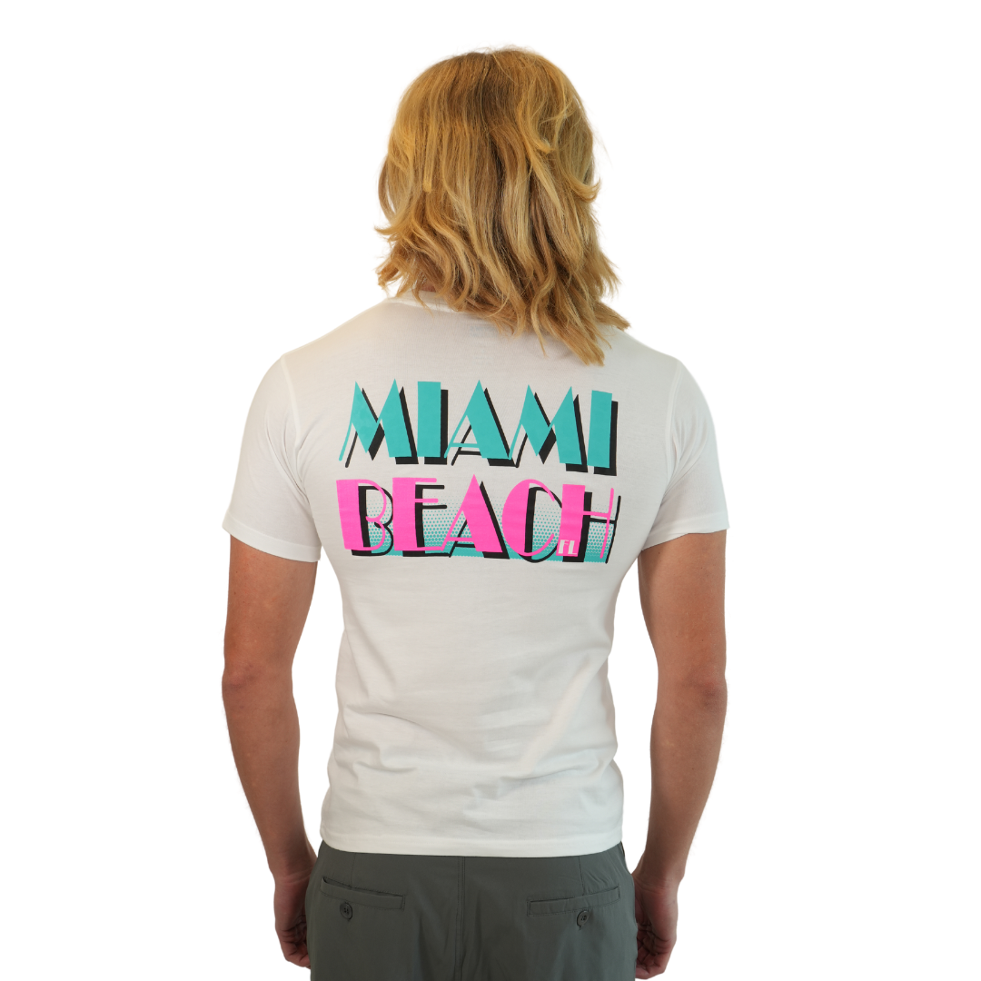 Miami Vice Combed/Cotton Unisex White T-Shirt Style Cc1000 T-SHIRT alvinsisland.com