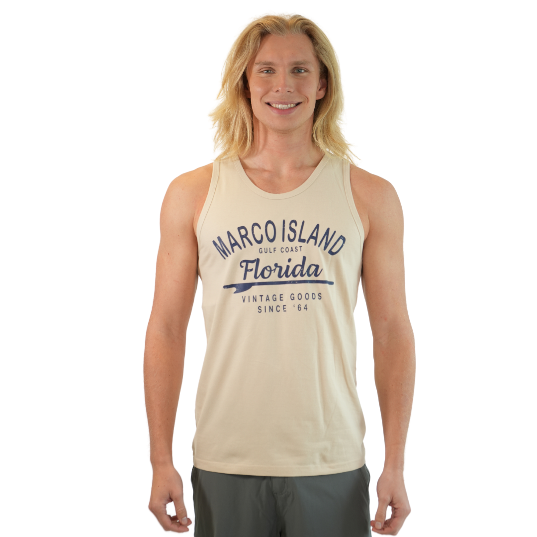 Marco Island Gulf Coast Vintage Goods Combo/ Cotton Oyster Tank Top Style  Cc300