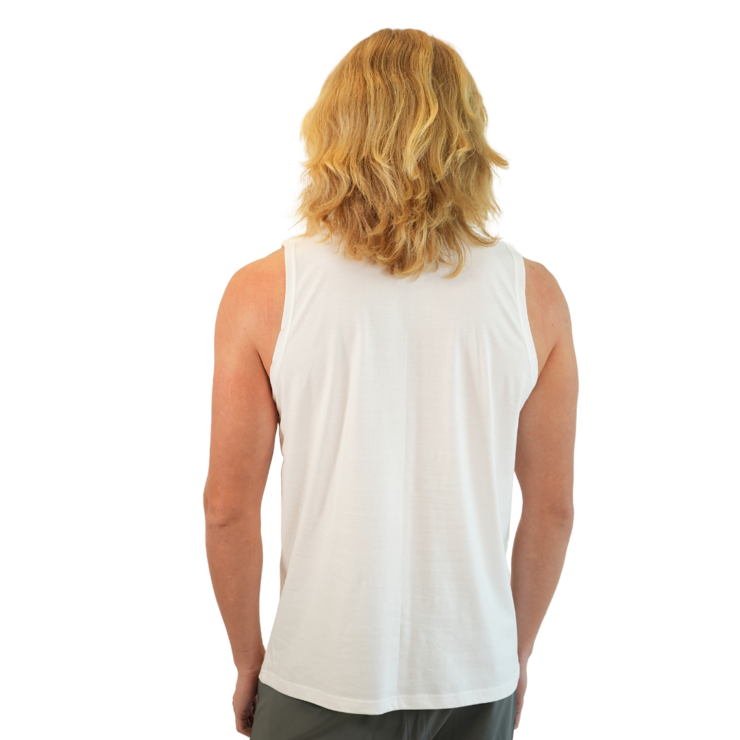 Marco Island Paddles Est.1964 Combo/ Cotton White Muscle Tee Style Cc400 MUSCLE TEE alvinsisland.com
