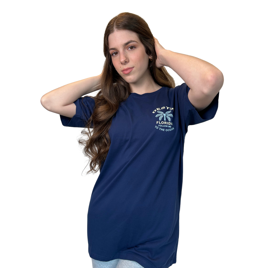 Destin Fl, Follow Me To The Ocean Design T-Shirt Style Gd001